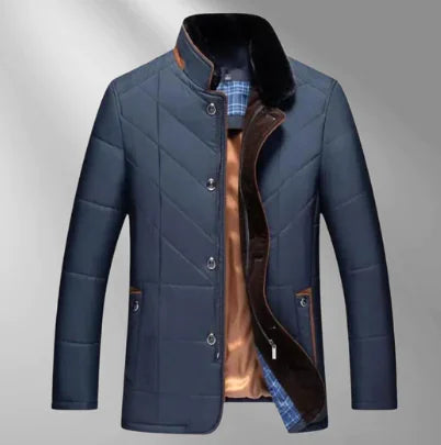 Thick Warm Quilted Coat for Men