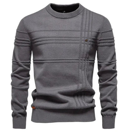 Men's Sleek Euro-Style Cotton Pullover