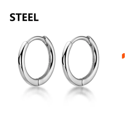 Classic Stainless Steel Ear Buckle For Women