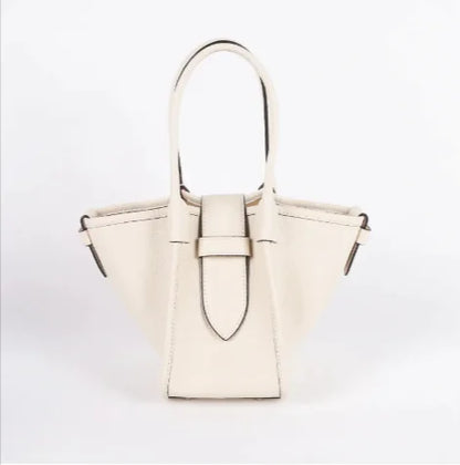 Top-Grain Leather Tote Handbag