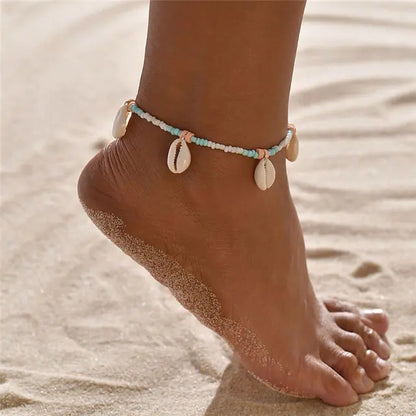 Modyle Bohemian Shell Starfish Anklets for Wome