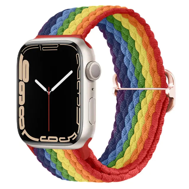 Nylon Braided Solo Loop Strap For Apple Watch