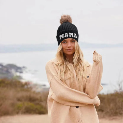 Kunyeah Family Beanie Trio with Pom-Poms