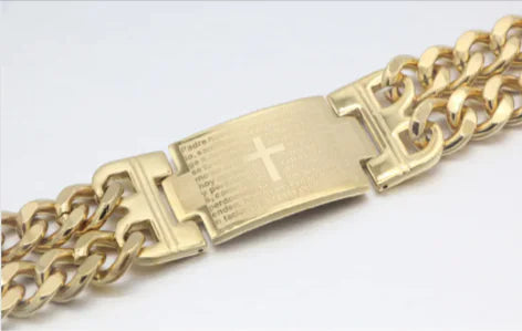 Twin Buckle Faith Bracelet