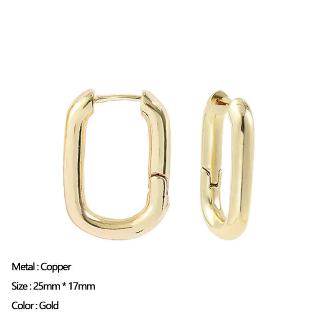 Classic Stainless Steel Ear Buckle For Women