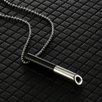 Breathable Anxiety Necklace In Stainless Steel For Women