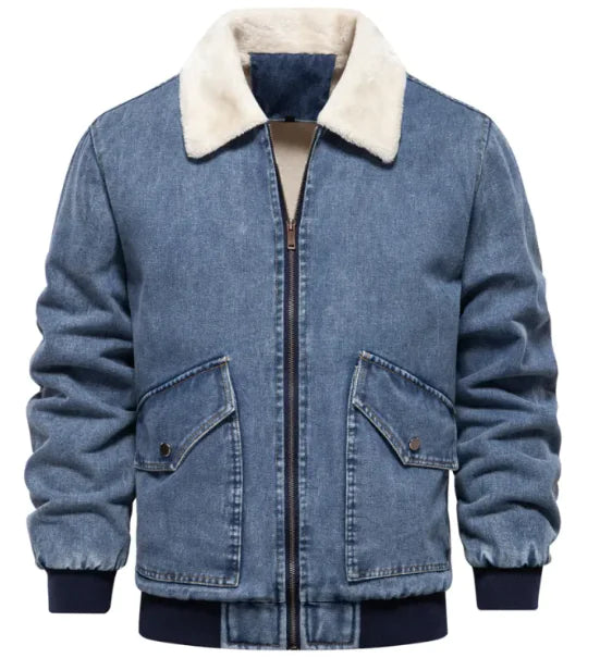 Men's Fleece-Lined Denim Jacket