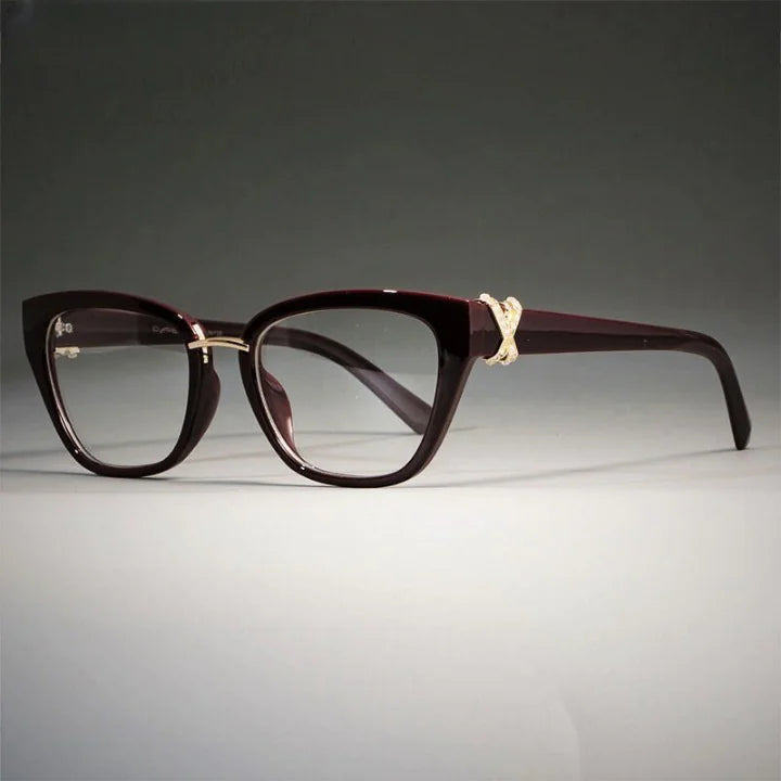 Cat Eye Glasses Frames Rhinestone For Women