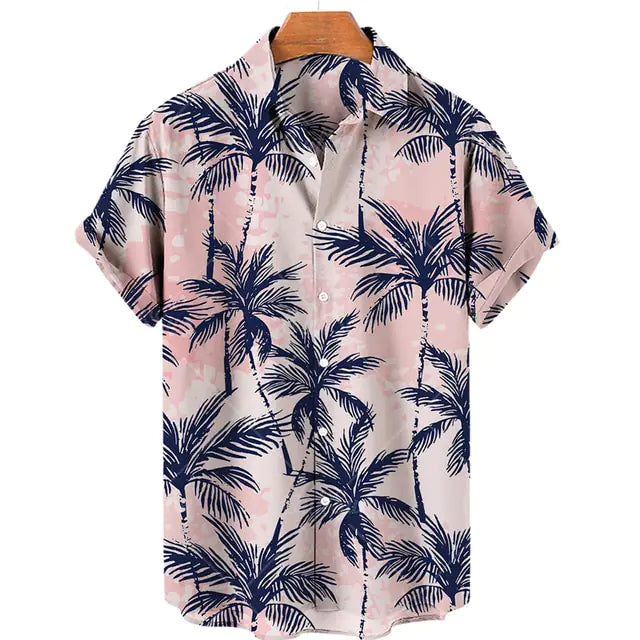 Tropical 3D Coconut Men's Shirts