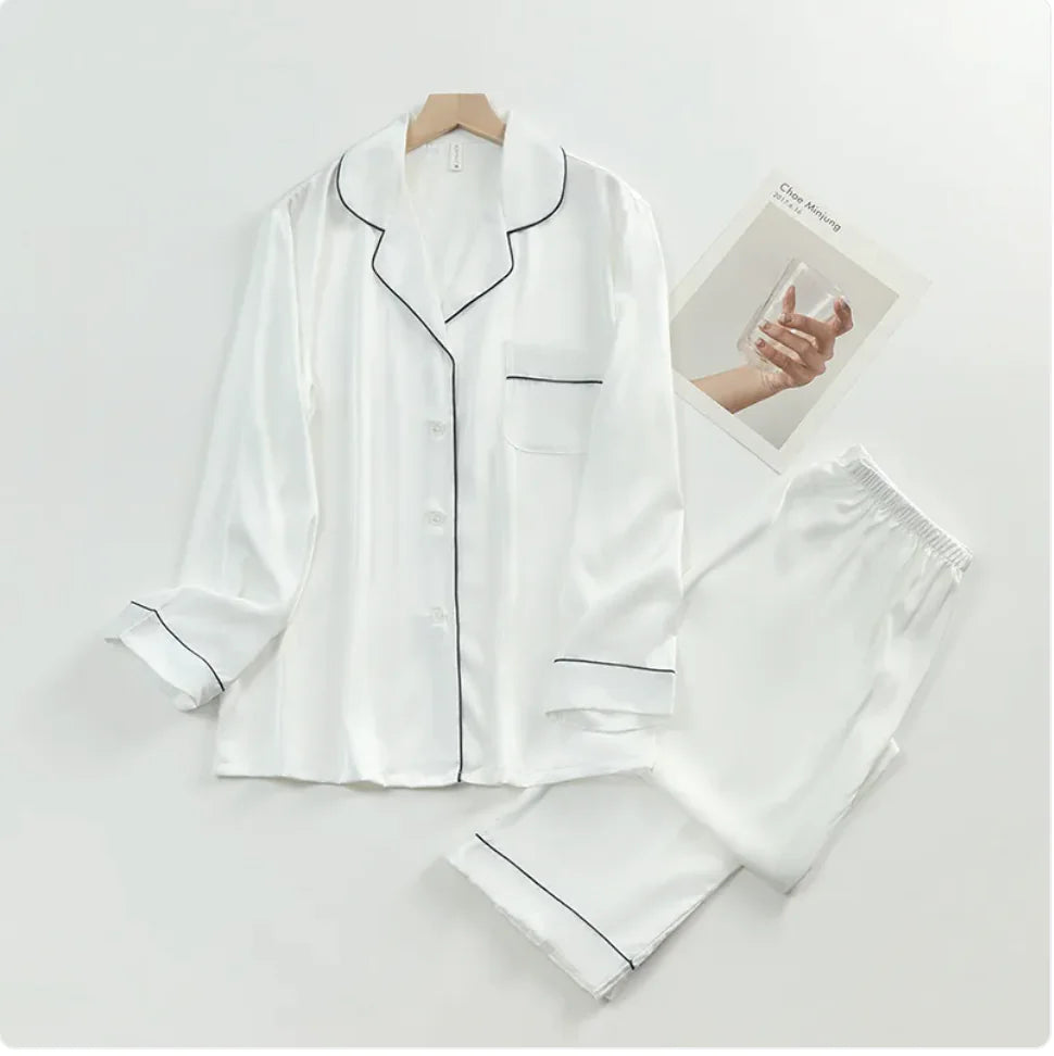 Ladies' Lapel Pajama Set