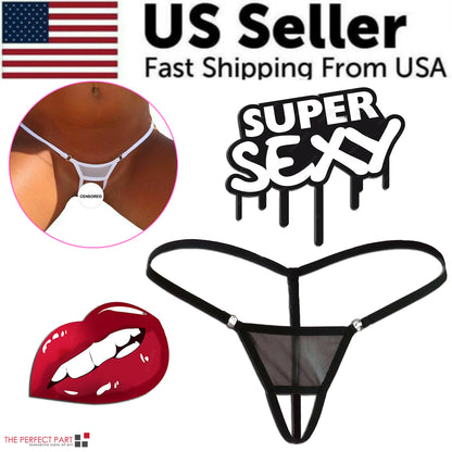 Sexy Women Lace Thong G-String Panties Lingerie Underwear Crotchless T-Back Mesh