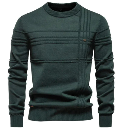 Men's Sleek Euro-Style Cotton Pullover