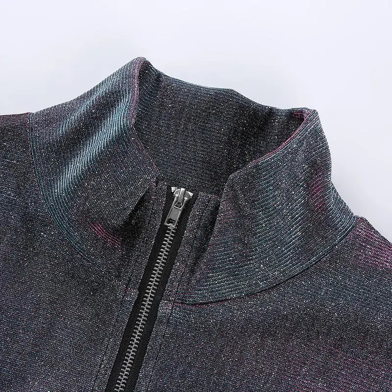 Dazzle Zip Up Sweater