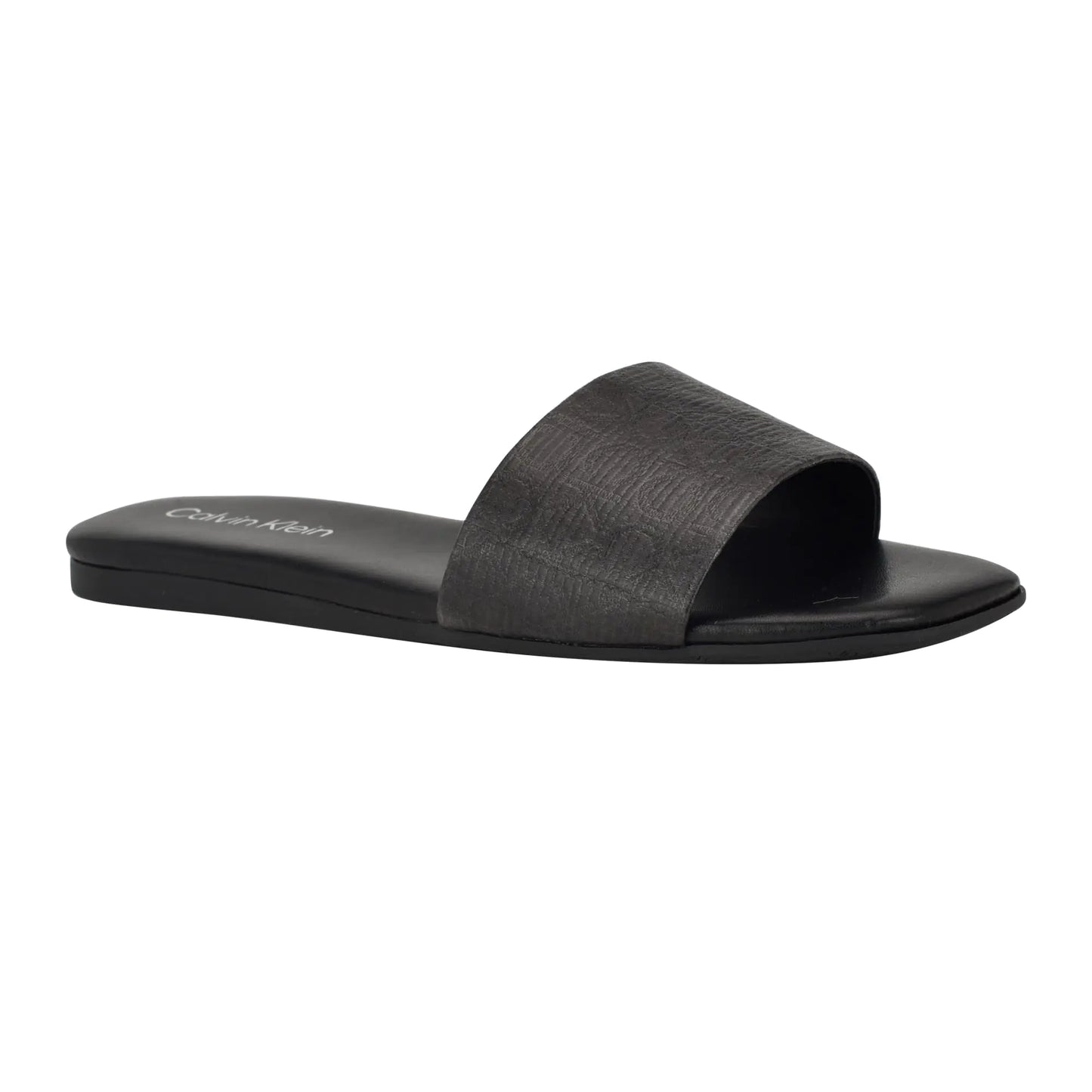 Calvin Klein Womens Yasmine Sandal Black Logo 001 8