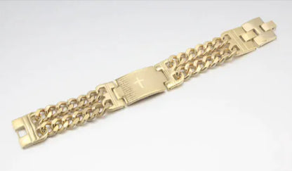 Twin Buckle Faith Bracelet