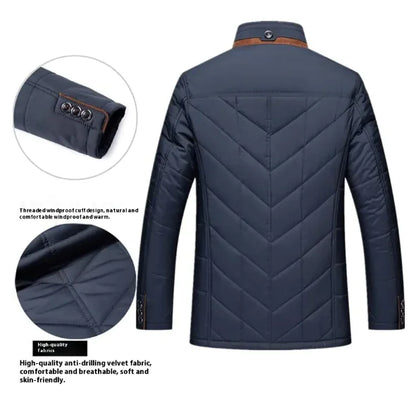 Thick Warm Quilted Coat for Men