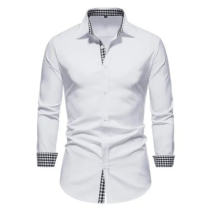 Patchwork Formal Shirts for Men