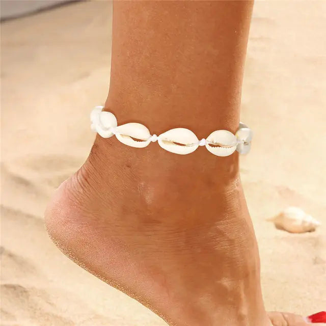 Modyle Bohemian Shell Starfish Anklets for Wome