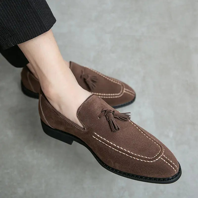 Tassel Leather Loafers For Men