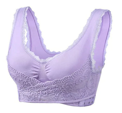 Seamless Push Up Vest Lace Bra