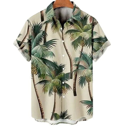 Tropical 3D Coconut Men's Shirts