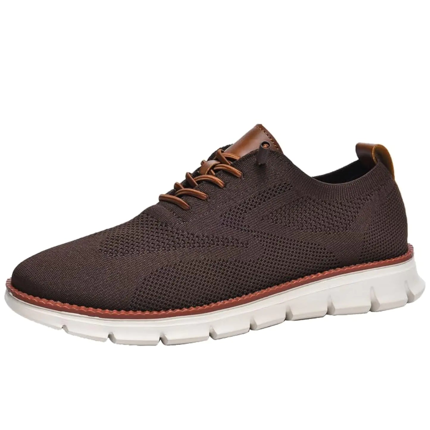 Breeze Shoes for Men Oxfords Lace-Up Lightweight Casual Walking Shoes Comfortable Dress Shoes for Men Mens wearbreeze Shoes Breeze Urban Shoes for Men Mens Mesh Dress Sneakers Business Shoes Brown