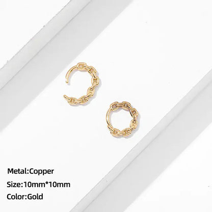 Classic Stainless Steel Ear Buckle For Women