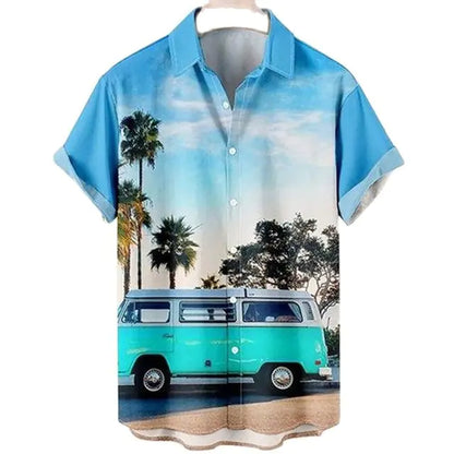 Tropical 3D Coconut Men's Shirts