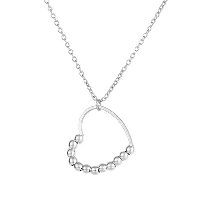 Breathable Anxiety Necklace In Stainless Steel For Women