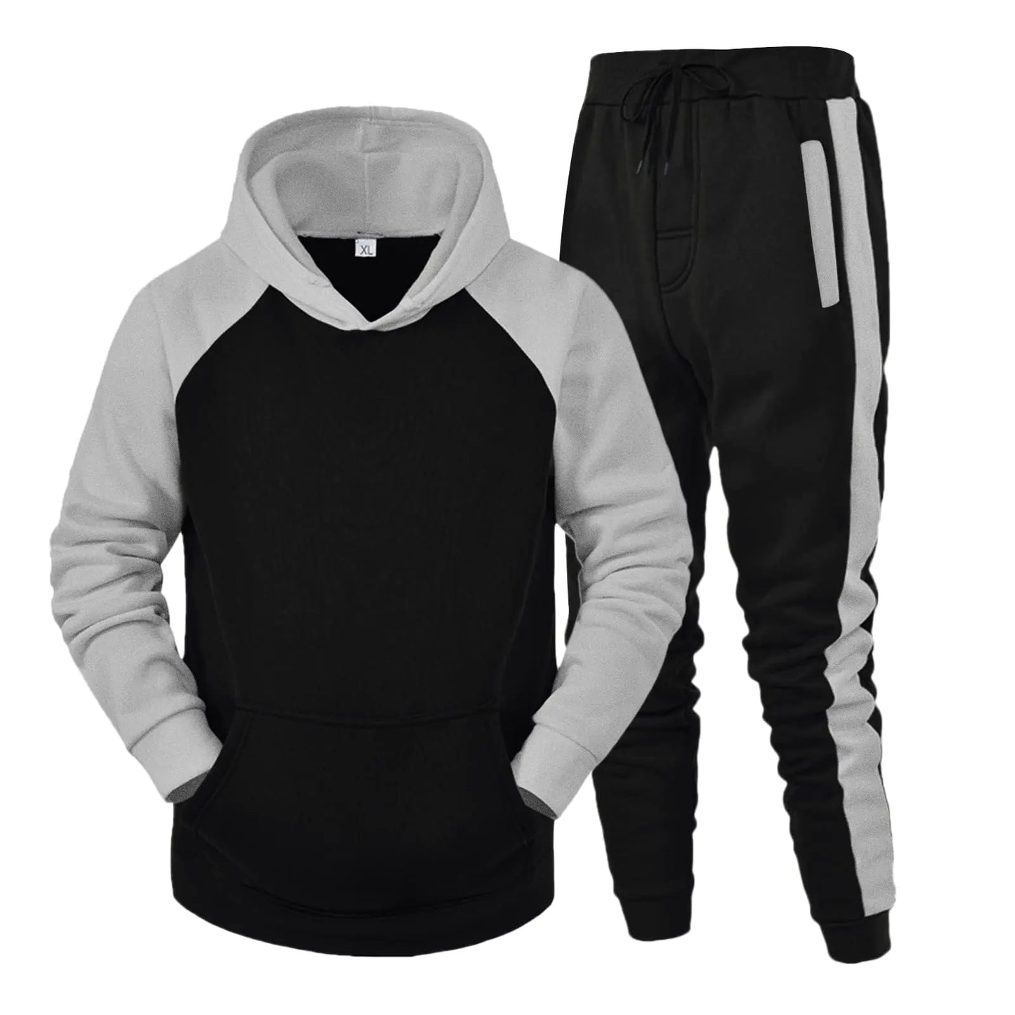 mens hoodie tracksuit set joggers for men 2 piece set high waist khaki joggers for men big and tall gym set workout sets for men athletic sweat suits for men all white linen outfits for men