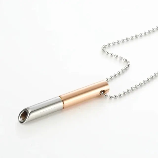 Breathable Anxiety Necklace In Stainless Steel For Women