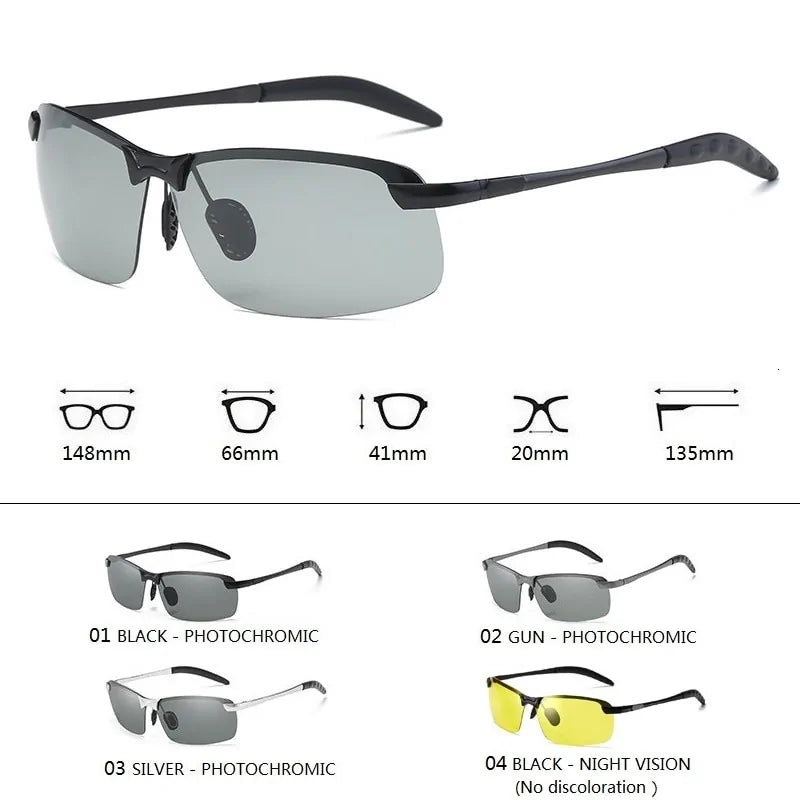 Photochromic Polarized Sunglasses for Men