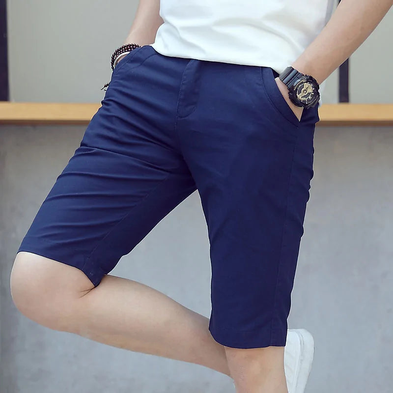 Slim Fit Cotton Shorts for Men