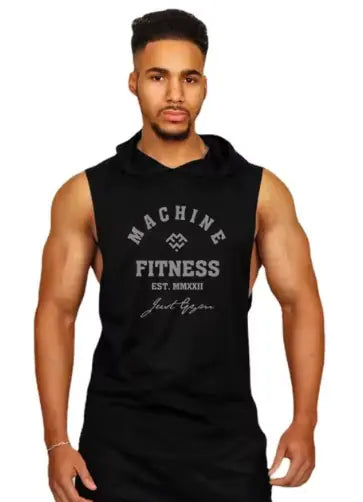 Mens Gym Hooded Tank Top