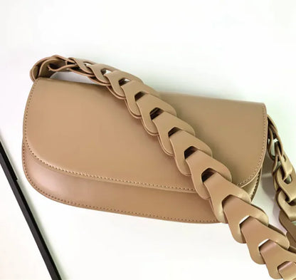 One-Shoulder Leather Purse