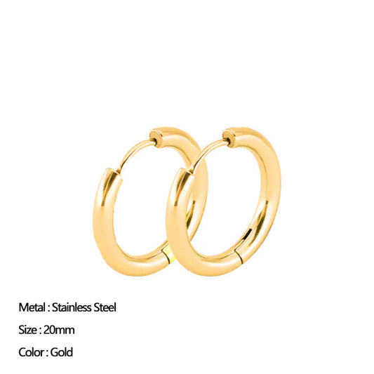 Classic Stainless Steel Ear Buckle For Women