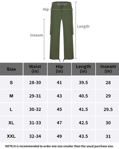 LYRXXX Men's Versatile Cargo Joggers in Army Green