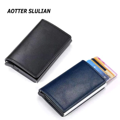 Men Smart Wallet Rfid Safe Anti-theft Holder Women Small Purse