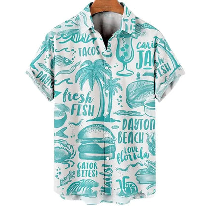 Tropical 3D Coconut Men's Shirts