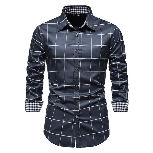 Patchwork Formal Shirts for Men