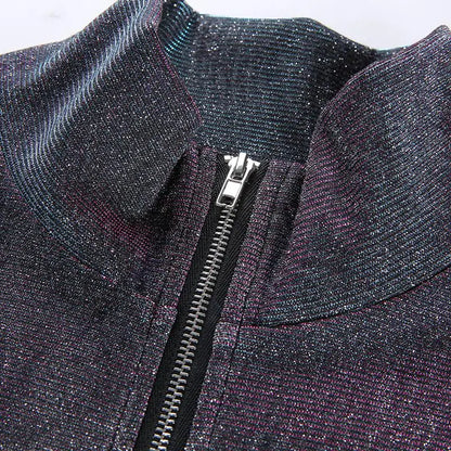 Dazzle Zip Up Sweater