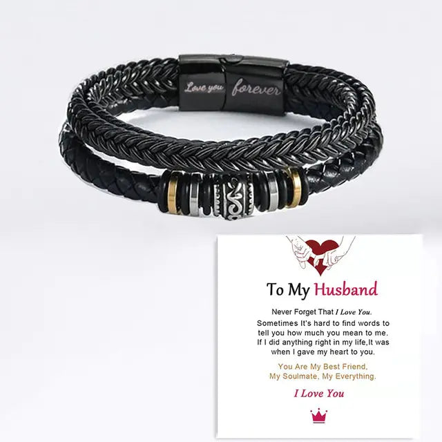 Braided Leather Bracelets for Men