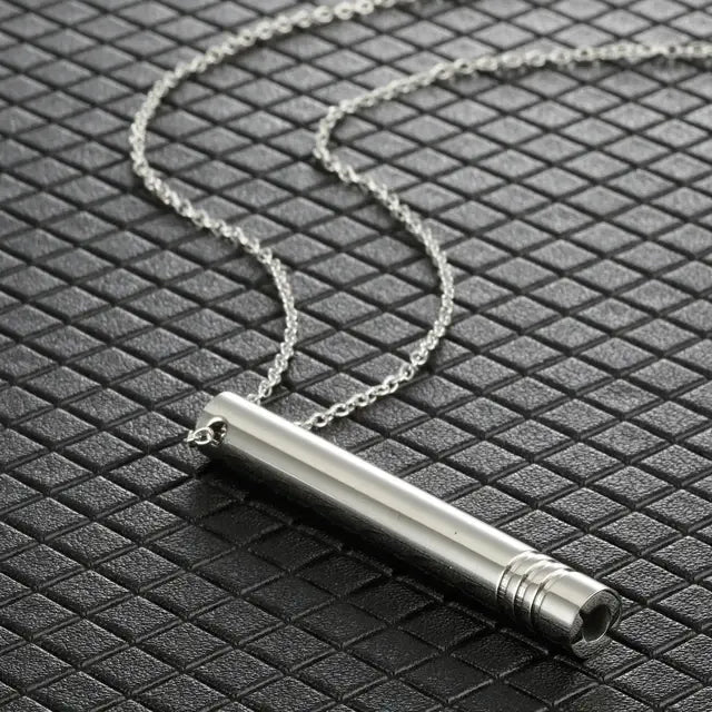 Breathable Anxiety Necklace In Stainless Steel For Women