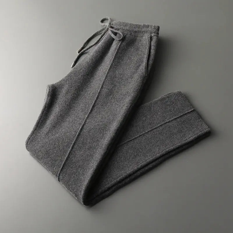 Pure Wool Knitted Pants for Men