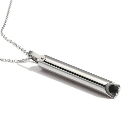 Breathable Anxiety Necklace In Stainless Steel For Women