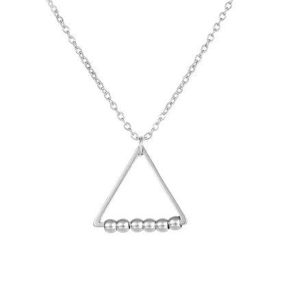 Breathable Anxiety Necklace In Stainless Steel For Women