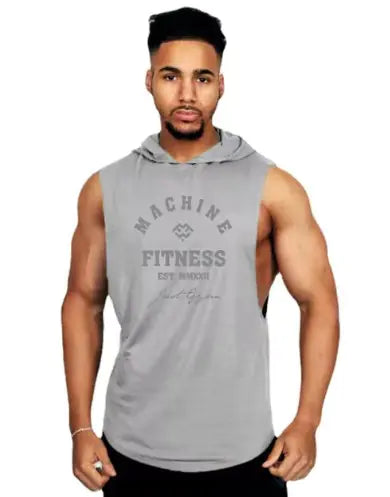 Mens Gym Hooded Tank Top