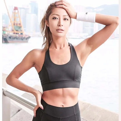 Strap Push Up Sports Bra Athletic Vest for Women