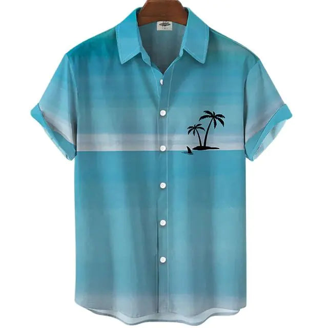 Tropical 3D Coconut Men's Shirts