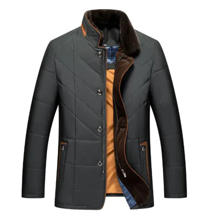 Thick Warm Quilted Coat for Men